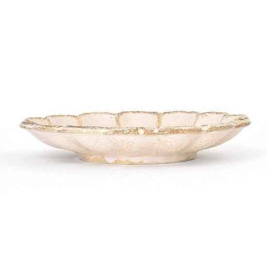 Rinka White 21 Plate White Japanese Tableware Round Medium Plate Made in Japan Minoyaki, Stylish, Modern