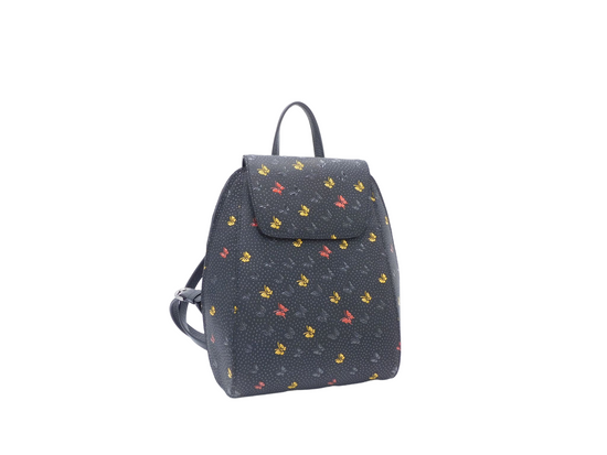 Multicolor Printed Inden Bagpack (Kabuse Rucksack), Three-color Butterfly Pattern