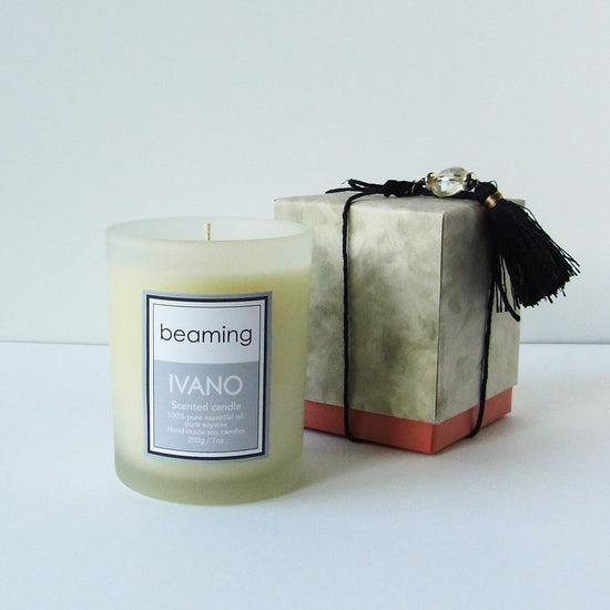 IVANO Frosted Soy Candle beaming