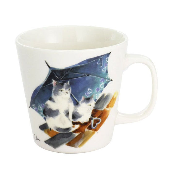 Island Cat Mug with Rainbow (13345)