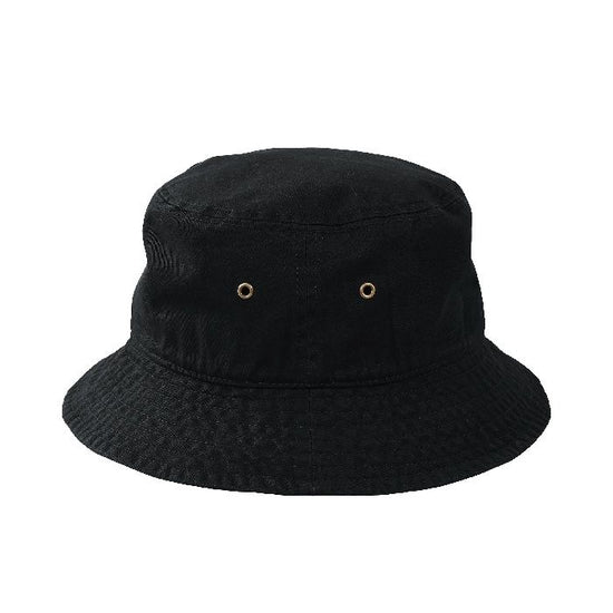 Cotton bucket hat, black ""Humpback whale parent-child bond""