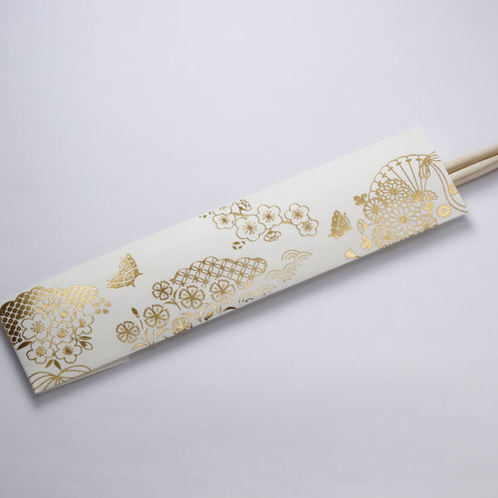Foil-pressed festive chopsticks [Hanagoyomi].