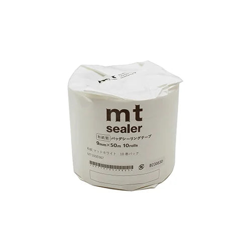 mt Sealer Bag-Sealing Tape (10-Pack) – Matte White, 9mm×50m