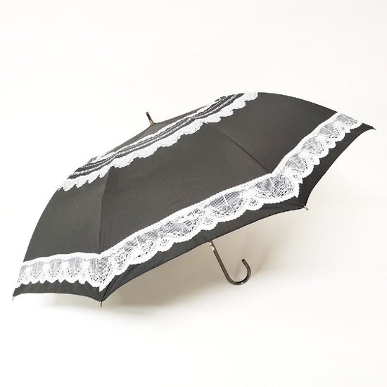 Short Wide Umbrella Lace Print Rain or Shine