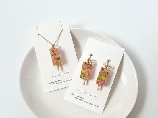 Fruit popsicle necklace