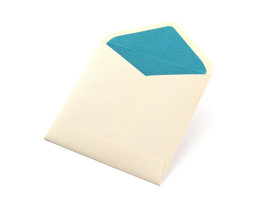 Paper cutout pouch [rose, blue].