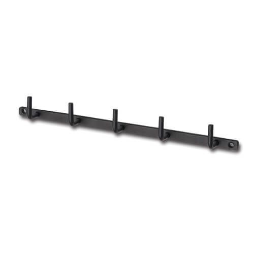 63137 [POSH MADE] Iron Wall Hooks, 5 strands, black