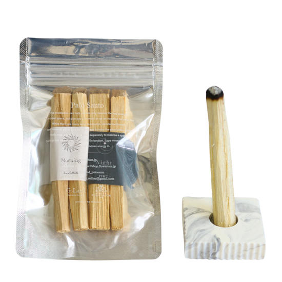 Positive Energy Palo Santo Sticks & Holder set -Glacier