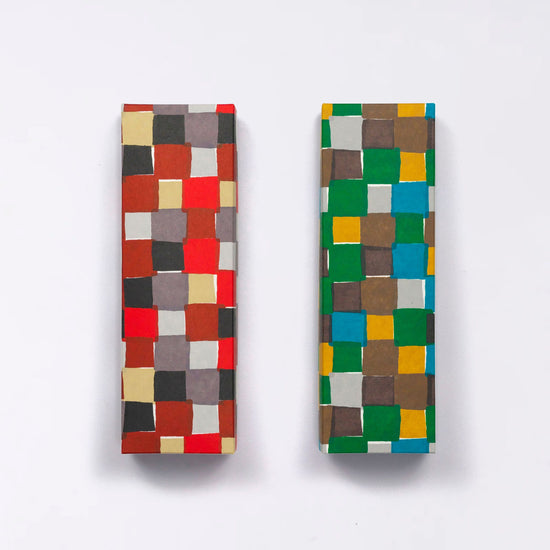 Kyoto hand-dyed Washi pen case (checkered)