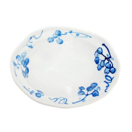 [Eisyou] Bowl, Blue and white, with a design of a mountain return