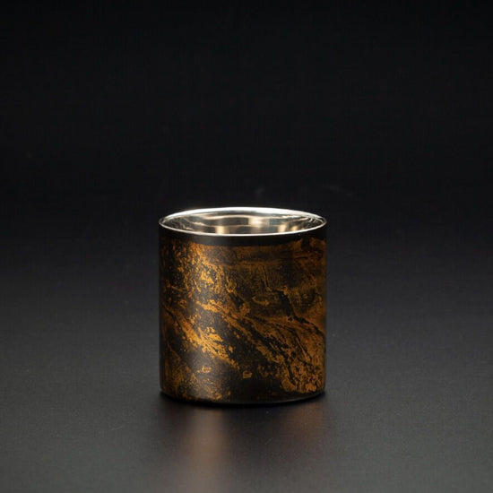 Lacquer-polished cup, double-layer structure, sandalwood series lock, black SCW-R501