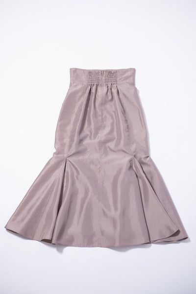 Vintage Taffeta Mermaid Skirt (MOCHA)