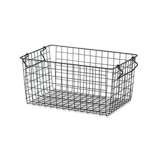 63674 Stacking basket, black