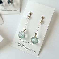 Clip-on earrings of Ramune Citrus Kowloon Ball