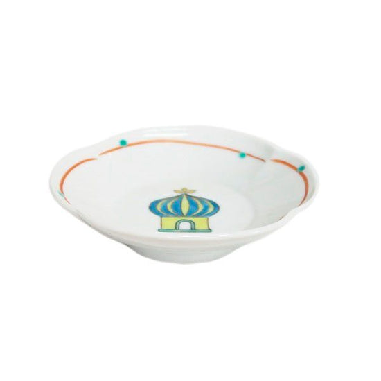 [Eisyou] Three 7" Dish, mosque design, Jyukuri