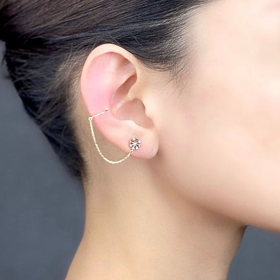 Legato ear cuff Pierced earrings