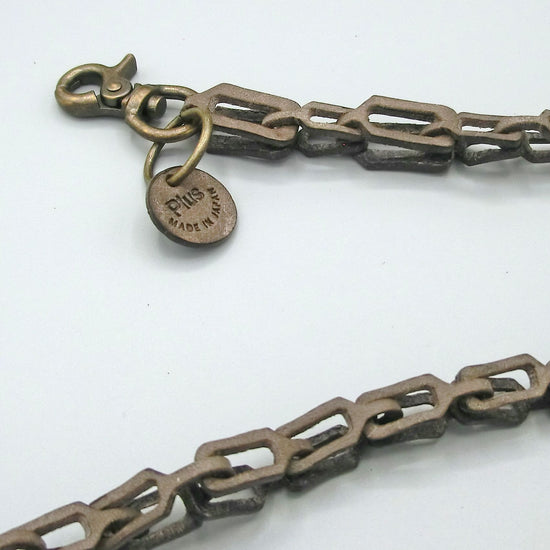 Wallet chain narrow plus leather