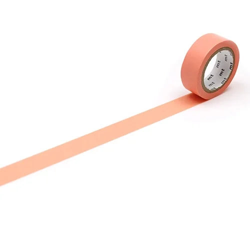 mt Masking Tape – Salmon Pink, 15mm×7m