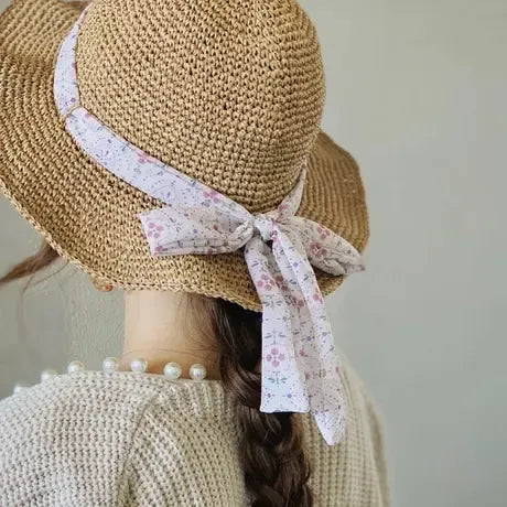 Big Brim Straw Hat LLsize(55cm)