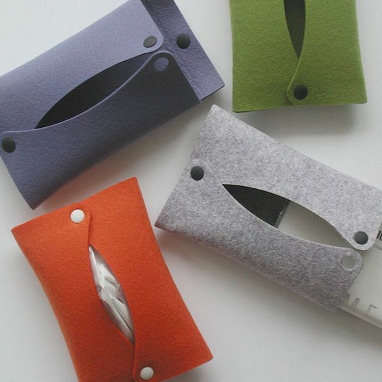 Pocket tissue case [sky blue