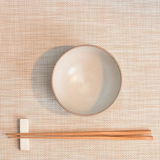 Blanc Soil Tea Bowl, White Tableware, Rice Bowl, Made in Japan, Minoyaki Tea Bowl, Fashionable, Modern
