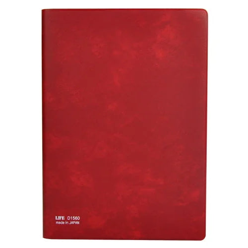 LIFE One-Year Diary – A5, Vertical ruled, Red
