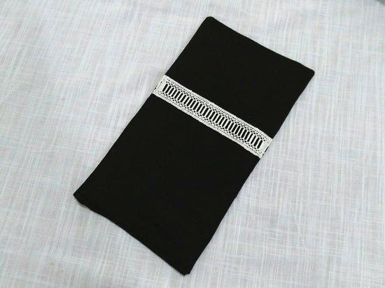 Curtlery Pocket Line Lace Black 6pieces