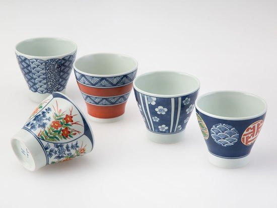 Some-nishiki Pattern Cup Set of 5