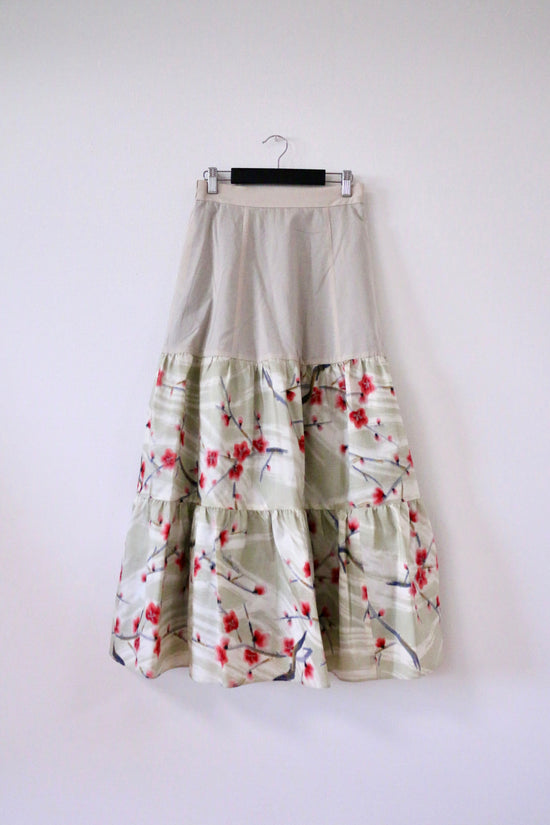 Ume -Meisen Teered Skirt-beige