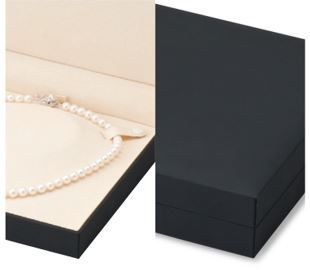 Case for luxury necklace, omega and pearl, soft leather CA series 1, 6 pieces SK-CA755N