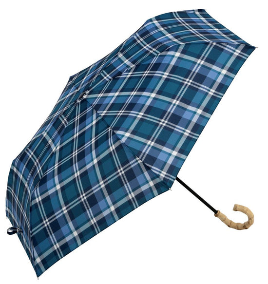 Folding Umbrella Madras Check Tote Bag Mini