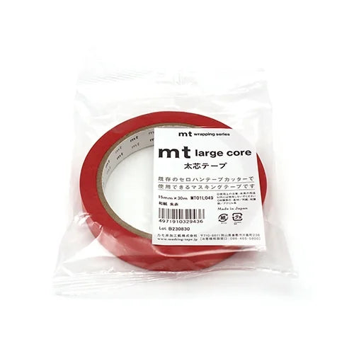 mt Large Core Masking Tape – Vermilion, 15mm×30m