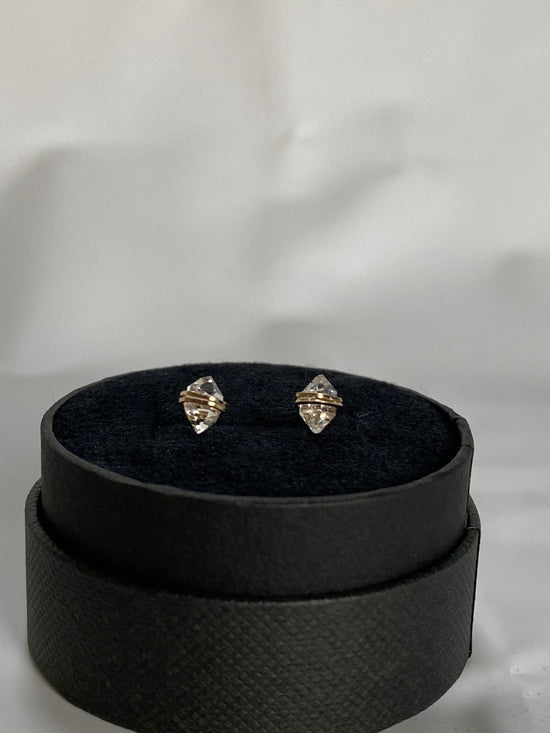 Harkimer diamond stud pierce