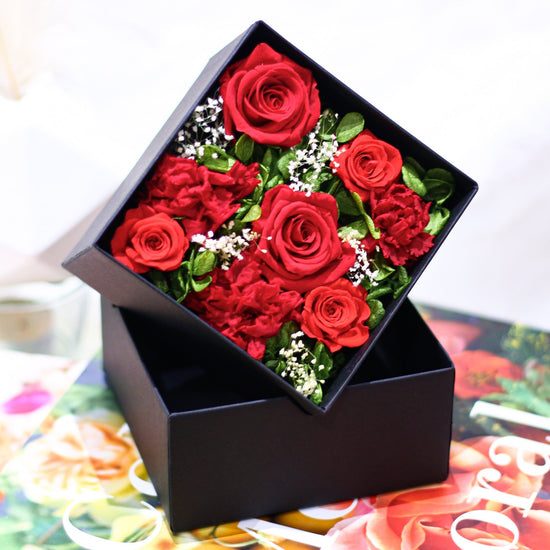 Preserved Flower Box <Ruby Red