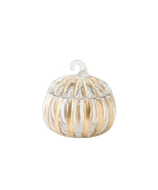 Pumpkin Glass Canister S 9 x 9cm M15-2588S