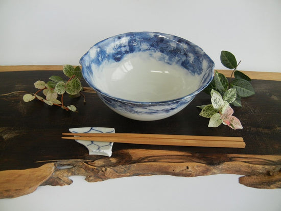 Small Blue Oval Bowl