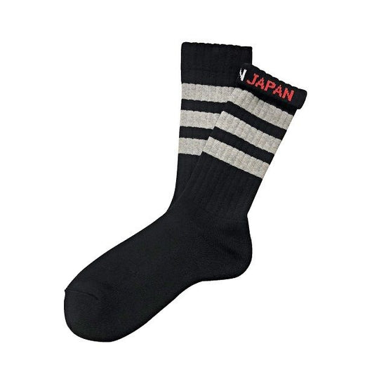 "Black Skater -gray-" Socks