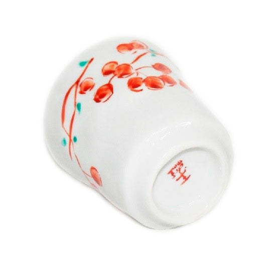 [Eisyou] Teacup with hand-decorated design of a mountain backlash