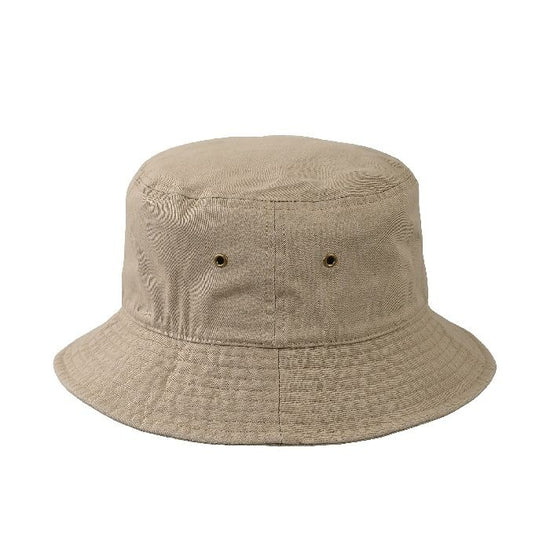 Cotton Bucket Hat Khaki ""Humpback whale parent-child bond""