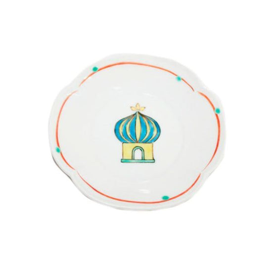 [Eisyou] Three 7" Dish, mosque design, Jyukuri