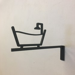Bathroom Sign with Middle Cutout Type