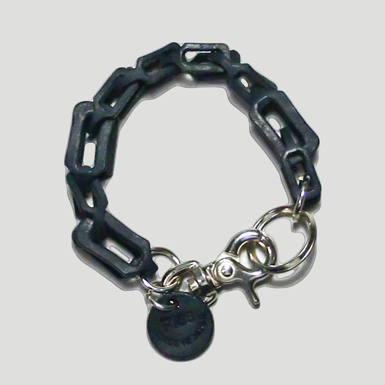 Mixed Chain Bracelet Plus Leather