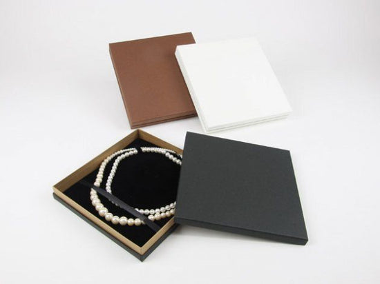 Accessory Paper Box for Necklace Pearl, Choker and Omega Necklace, Combi Box, 6 pieces, A-7151-N