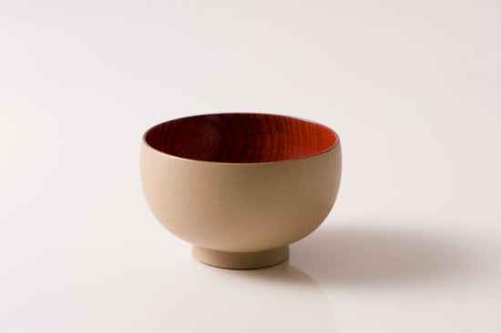 Shirasagi Bowl M Sibo (Red-Beige)