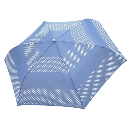 Dot Stripe Pattern Folding Umbrella for Rain or Shine