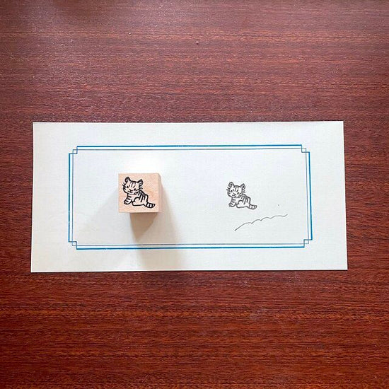 Rubber stamp [tiger cub][tiger]