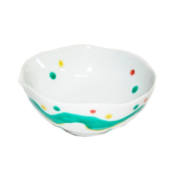 [Eisyou] 4.5" bowl with polka dot design