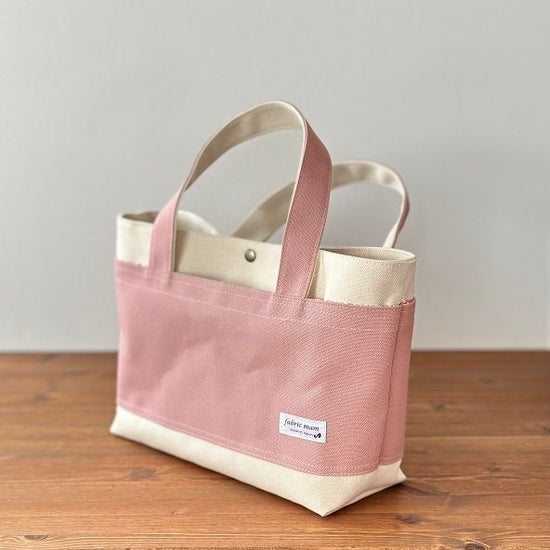 <New Item>M Tote of Solid Canvas *Smoky Coral