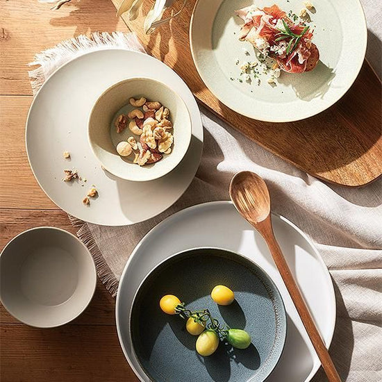 Cuisine Silver Green Stan S Greenish Western Tableware Round Bowl, Made in Japan, Minoyaki, Stylish, Modern