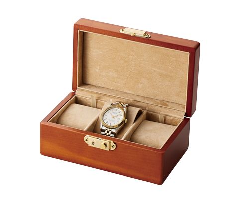 Storage case for 3 watches, wooden watch case, luxury watch case, 1 piece AR-452